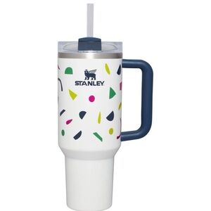 NEW Stanley White Mug with Colorful Geometric Design | 40 oz.